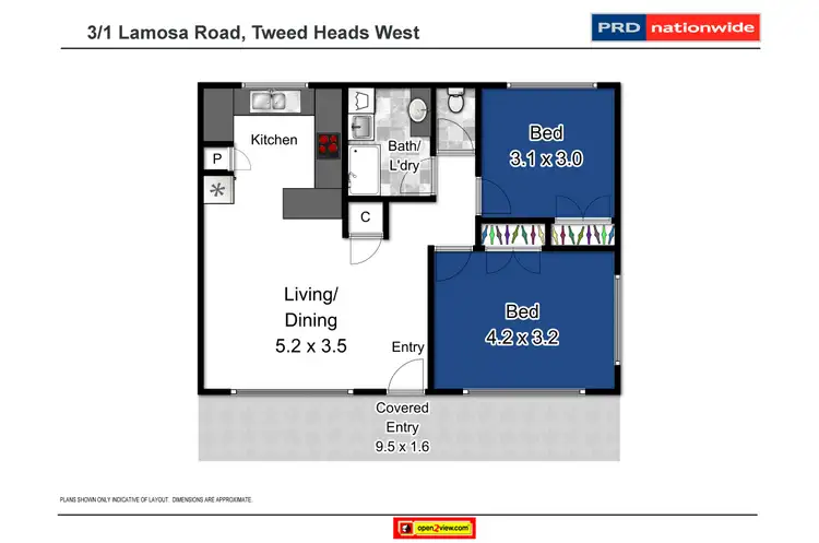 Floorplan of Homely townhouse listing, 3/1 Limosa Road, Tweed Heads West NSW 2485
