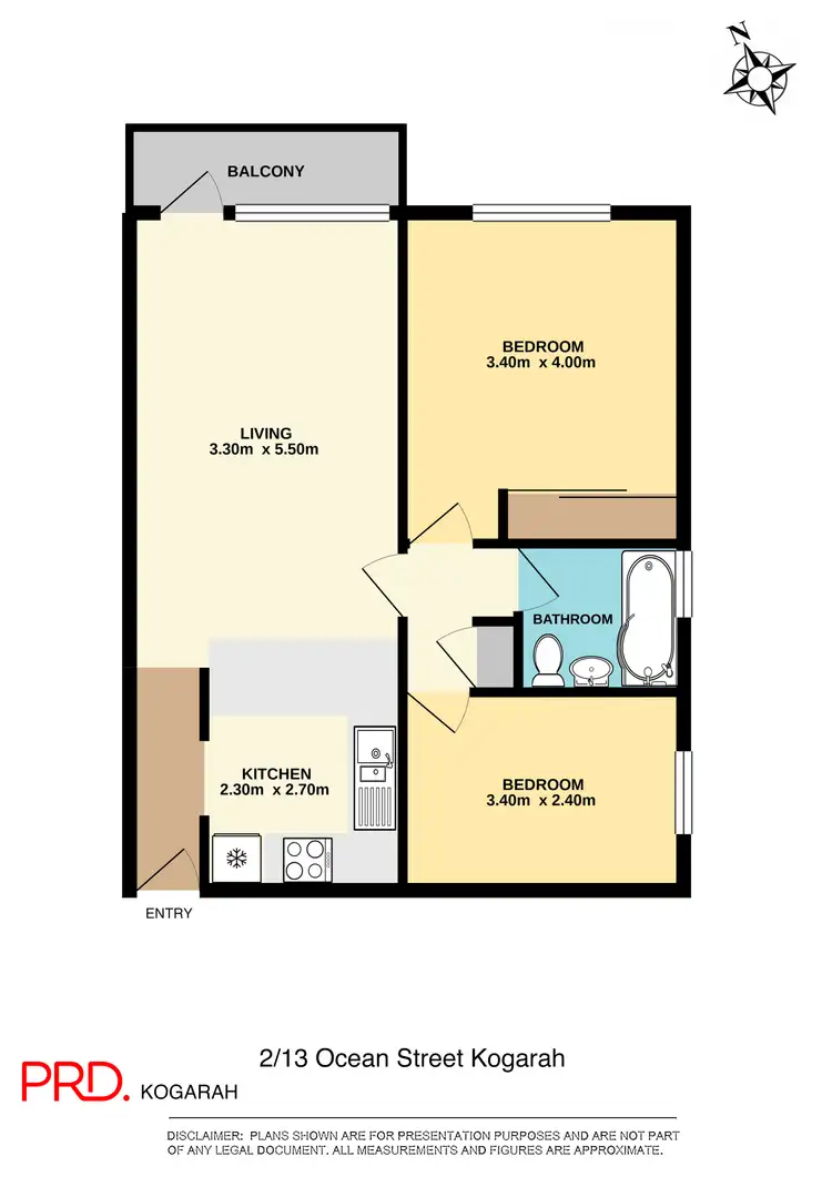 Floorplan of Homely unit listing, 2/13 Ocean Street, Kogarah NSW 2217