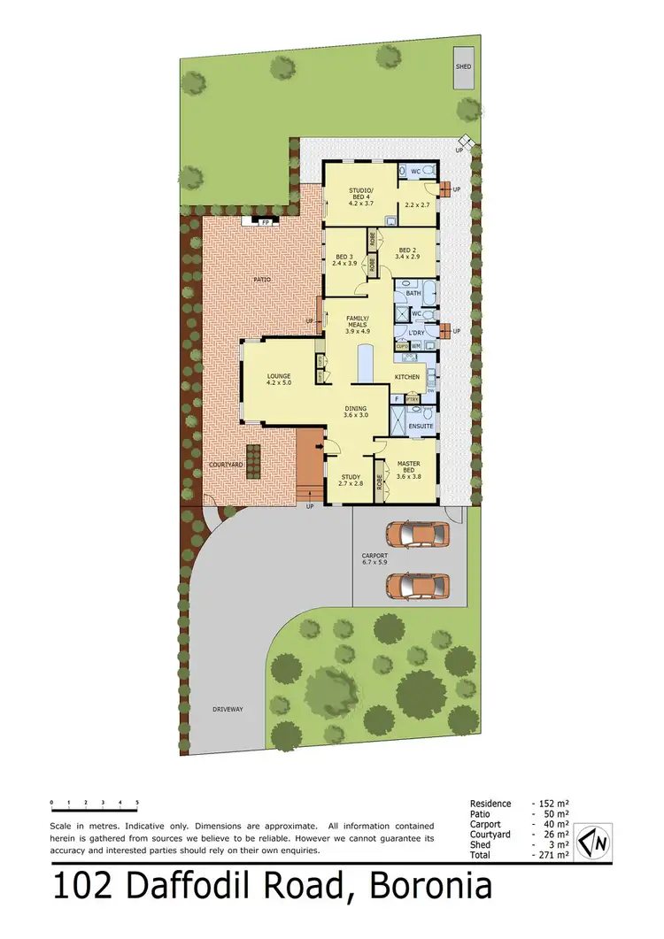 Floorplan of Homely house listing, 102 Daffodil Road, Boronia VIC 3155