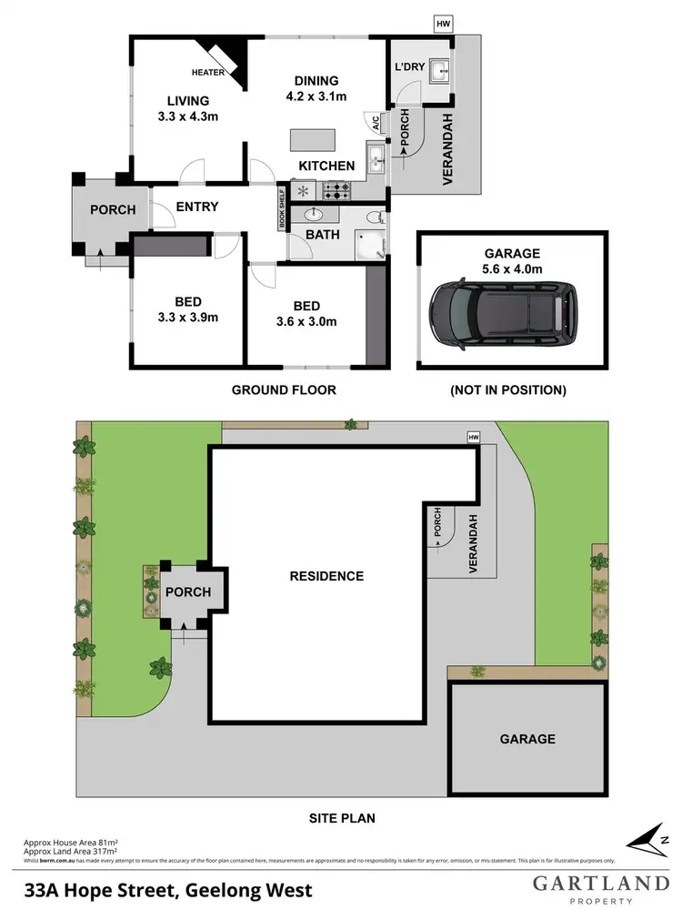 Floorplan of Homely house listing, 33A Hope Street, Geelong West VIC 3218
