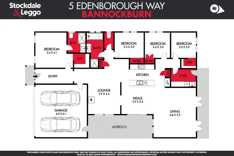 Floorplan of Homely house listing, 5 Edenborough Way, Bannockburn VIC 3331