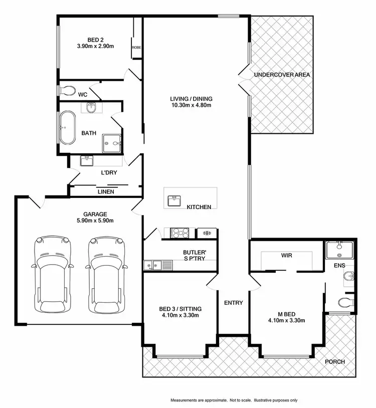 Floorplan of Homely house listing, 9 Buckley Street, Wodonga VIC 3690