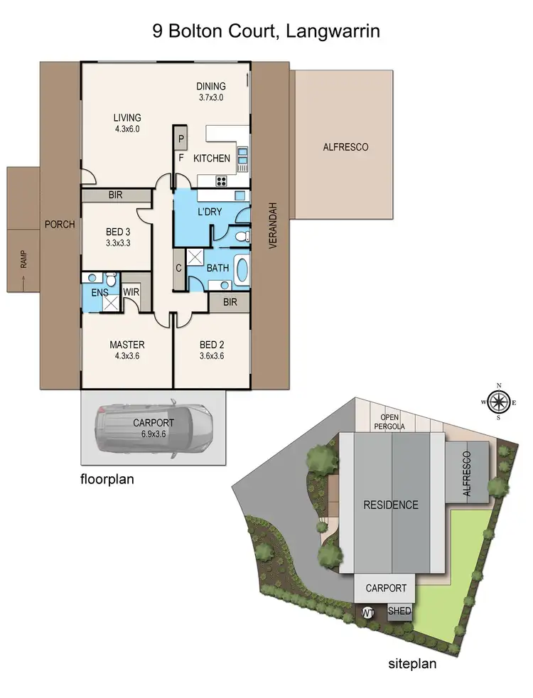 Floorplan of Homely house listing, 9 Bolton Court, Langwarrin VIC 3910