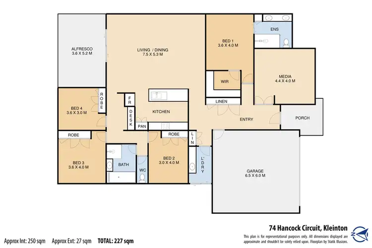 Floorplan of Homely house listing, 74 Hancock Circuit, Kleinton QLD 4352