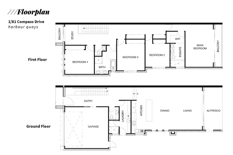 Floorplan of Homely house listing, 1/81 Compass Drive, Biggera Waters QLD 4216