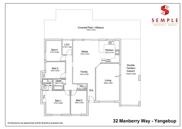 Floorplan of Homely house listing, 32 Manberry Way, Yangebup WA 6164