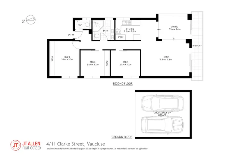 Floorplan of Homely apartment listing, 4/11 Clarke Street, Vaucluse NSW 2030