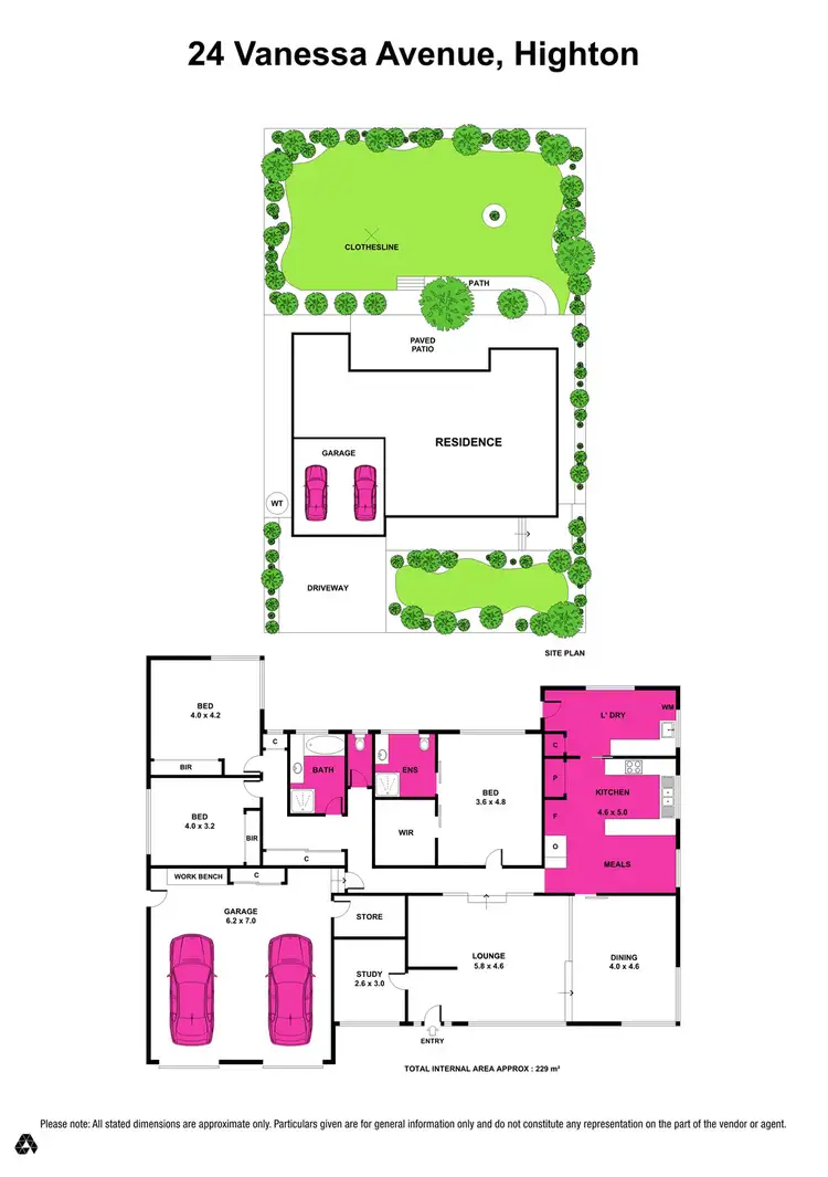 Floorplan of Homely house listing, 24 Vanessa Avenue, Highton VIC 3216