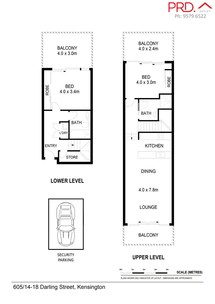 Floorplan of Homely unit listing, 605/14-18 Darling Street, Kensington NSW 2033