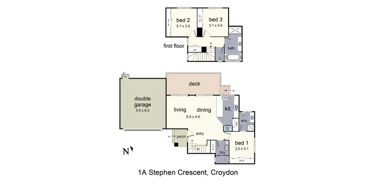 Floorplan of Homely house listing, 1a Stephen Crescent, Croydon VIC 3136