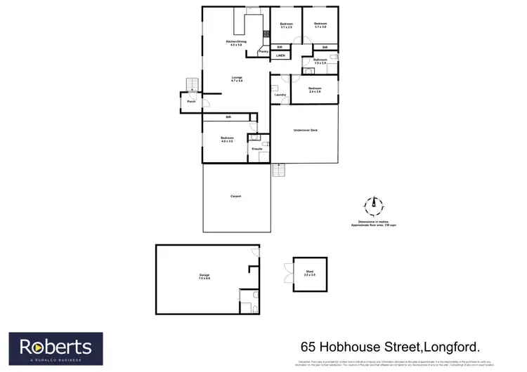 Floorplan of Homely house listing, 65 Hobhouse Street, Longford TAS 7301
