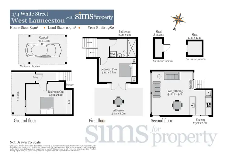Floorplan of Homely townhouse listing, 4/4 White Street, West Launceston TAS 7250