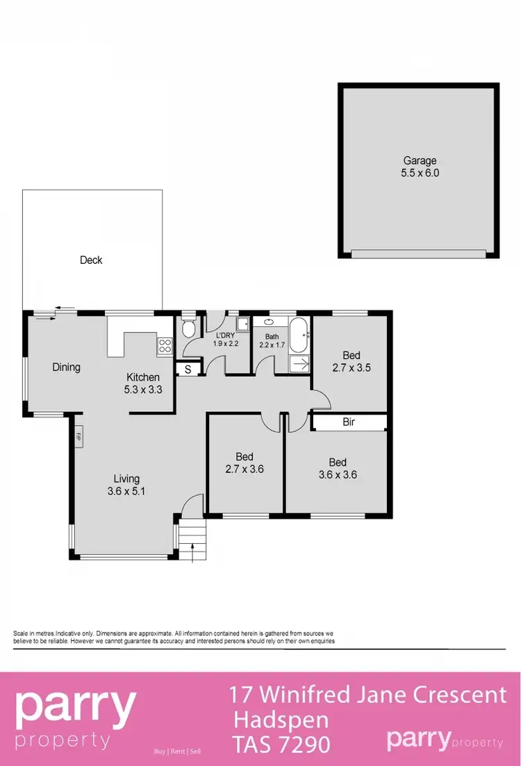 Floorplan of Homely house listing, 17 Winifred Jane Crescent, Hadspen TAS 7290