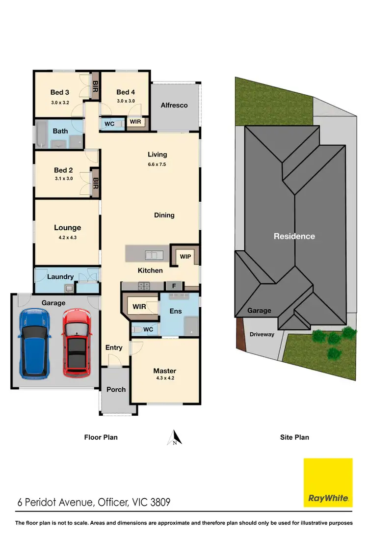 Floorplan of Homely house listing, 6 Peridot Ave, Officer VIC 3809