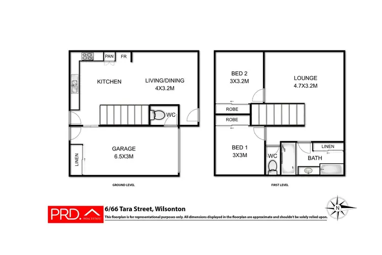 Floorplan of Homely unit listing, 6/66 Tara Street, Wilsonton QLD 4350