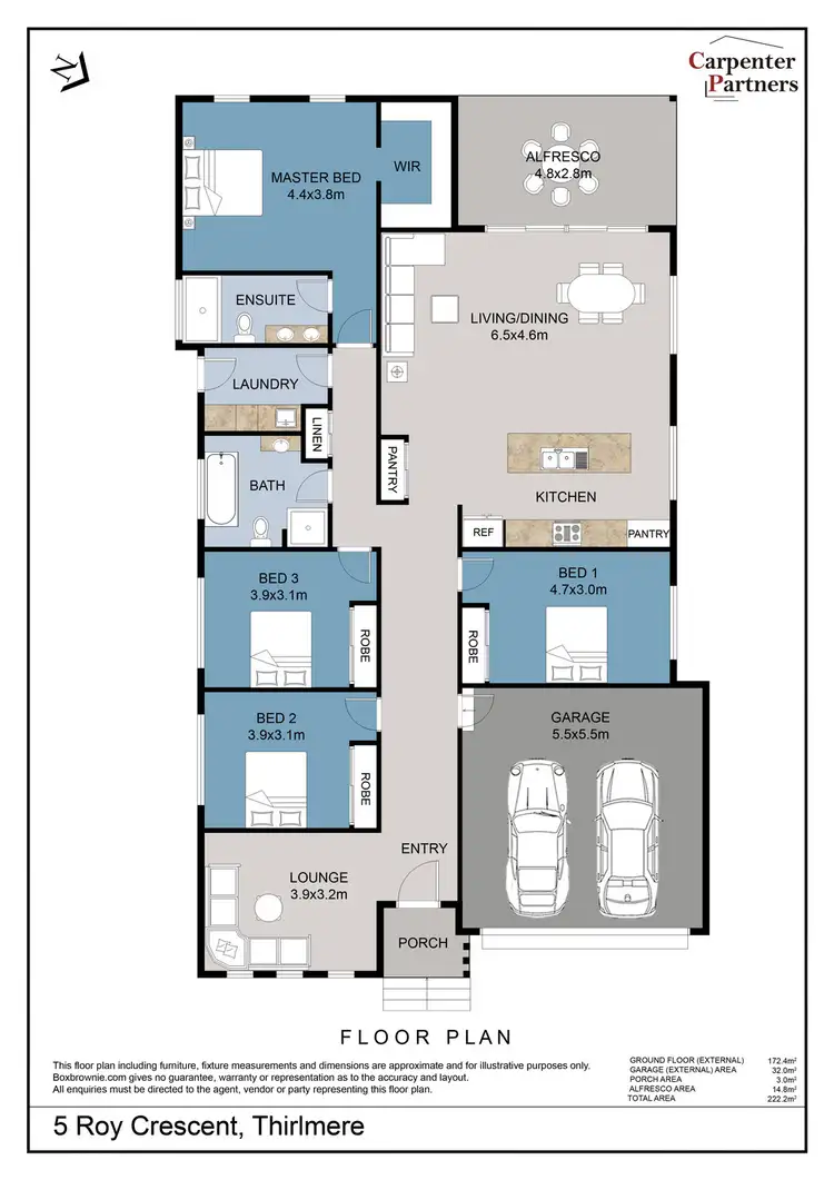 Floorplan of Homely house listing, 5 Roy Crescent, Thirlmere NSW 2572