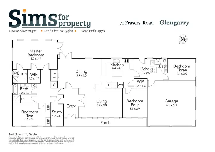 Floorplan of Homely house listing, 71 Frasers Road, Glengarry TAS 7275