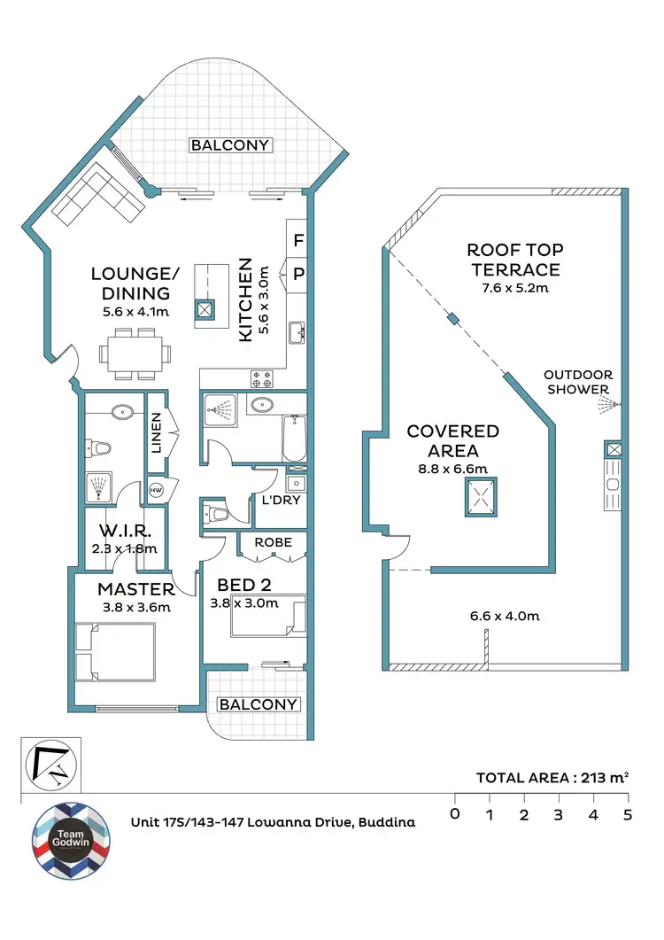 Floorplan of Homely unit listing, U17S/147 Lowanna Drive, Buddina QLD 4575