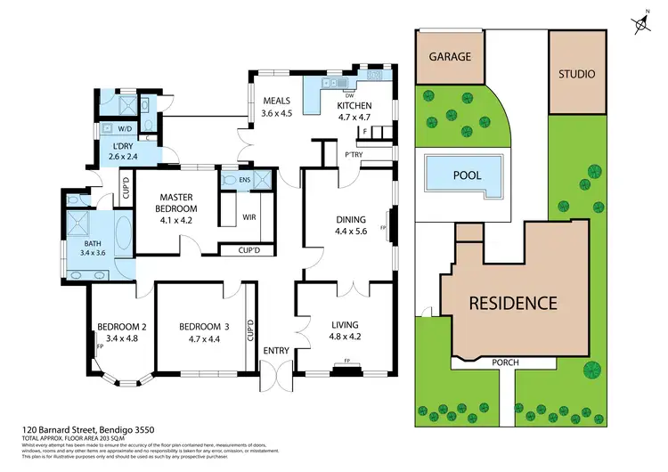 Floorplan of Homely house listing, 120 Barnard Street, Bendigo VIC 3550