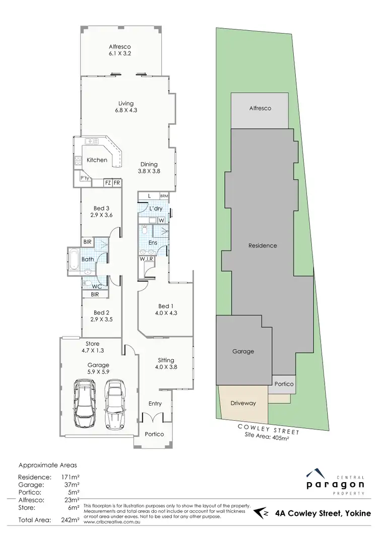 Floorplan of Homely house listing, 4a Cowley Street, Yokine WA 6060