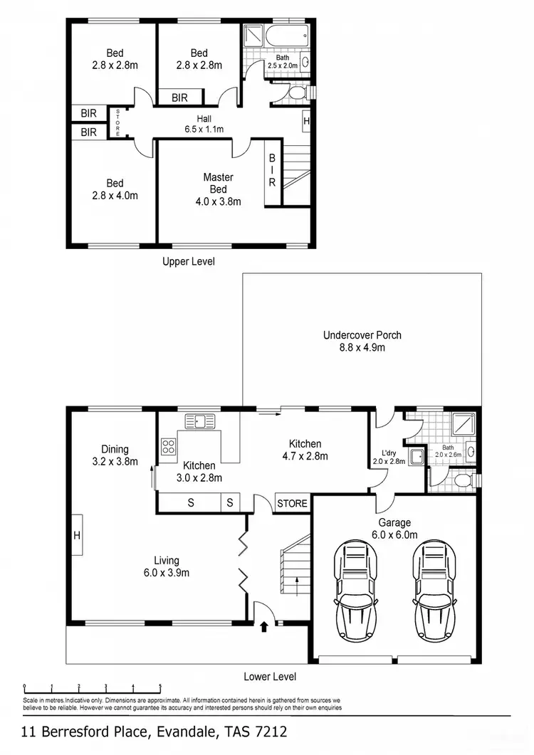 Floorplan of Homely house listing, 11 Berresford Place, Evandale TAS 7212