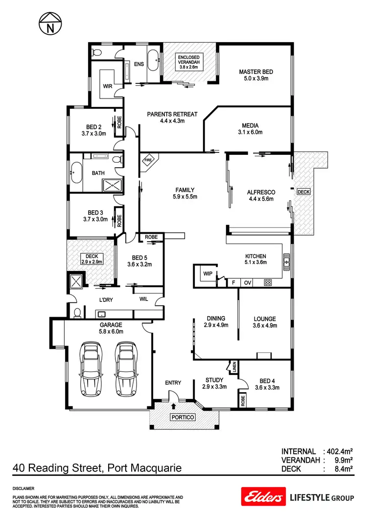 Floorplan of Homely house listing, 40 Reading Street, Port Macquarie NSW 2444
