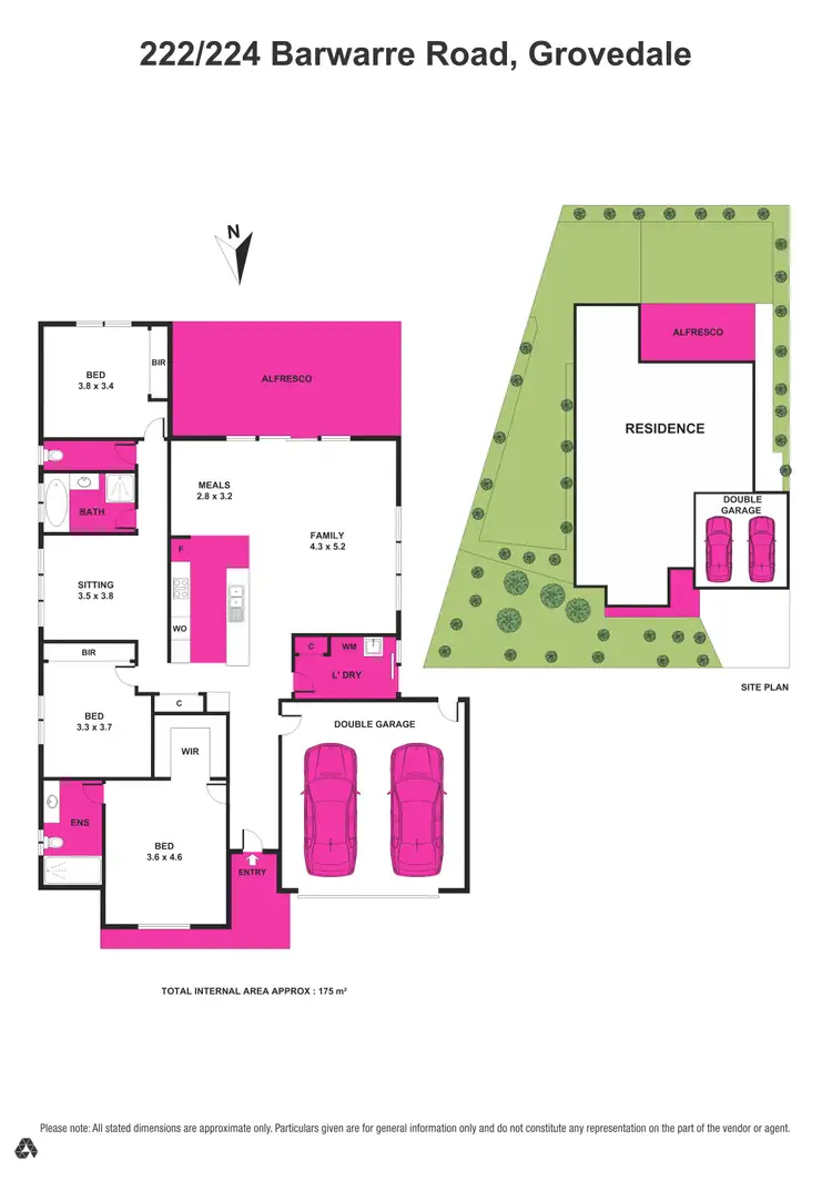 Floorplan of Homely house listing, 222-224 Barwarre Road, Grovedale VIC 3216