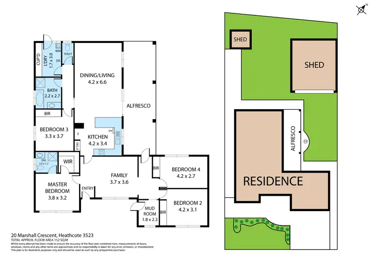 Floorplan of Homely house listing, 20 Marshall Crescent, Heathcote VIC 3523
