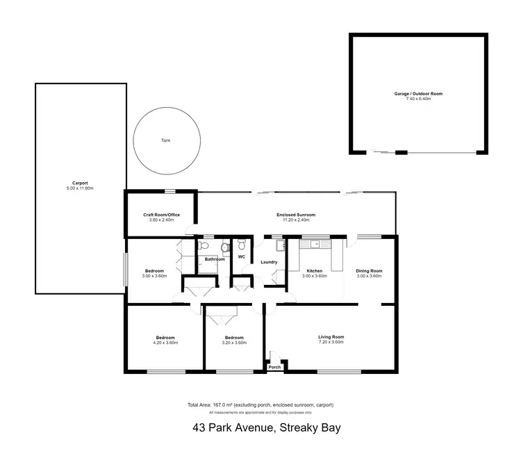 Floorplan of Homely house listing, 43 Park Avenue, Streaky Bay SA 5680