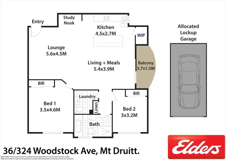 Floorplan of Homely apartment listing, 36/324 Woodstock Avenue, Mount Druitt NSW 2770