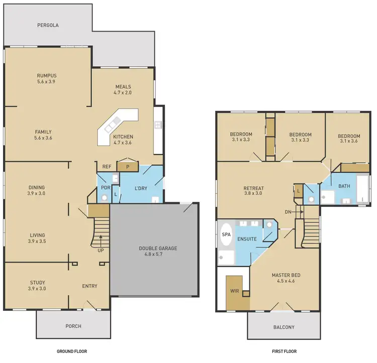 Floorplan of Homely house listing, 9 Hessing Green, Caroline Springs VIC 3023