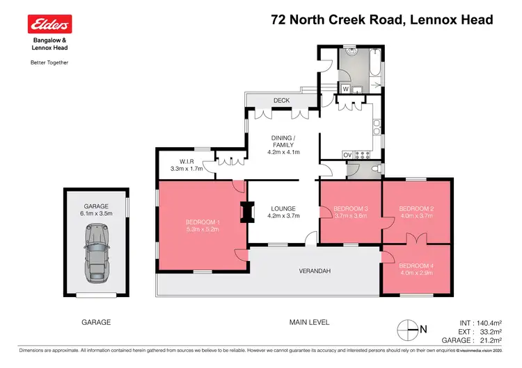 Floorplan of Homely house listing, 72 North Creek Road, Lennox Head NSW 2478