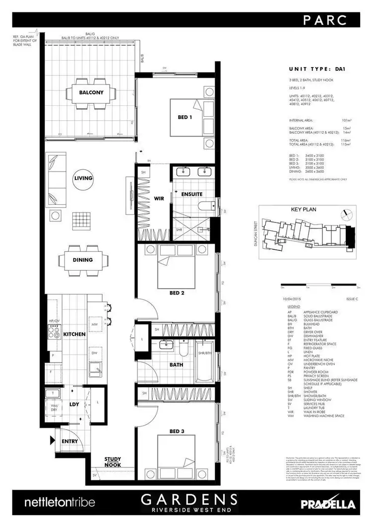 Floorplan of Homely apartment listing, 40512/50 Duncan Street, West End QLD 4101