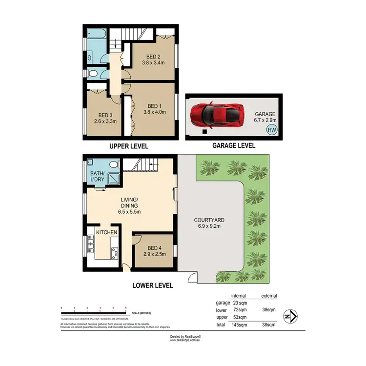 Floorplan of Homely townhouse listing, 4/34 Underhill Avenue, Indooroopilly QLD 4068