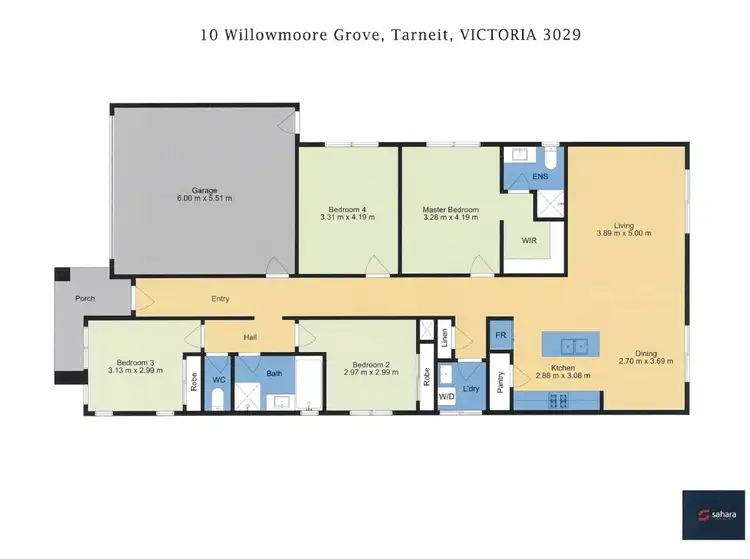 Floorplan of Homely house listing, 10 Willowmoore Grove, Tarneit VIC 3029