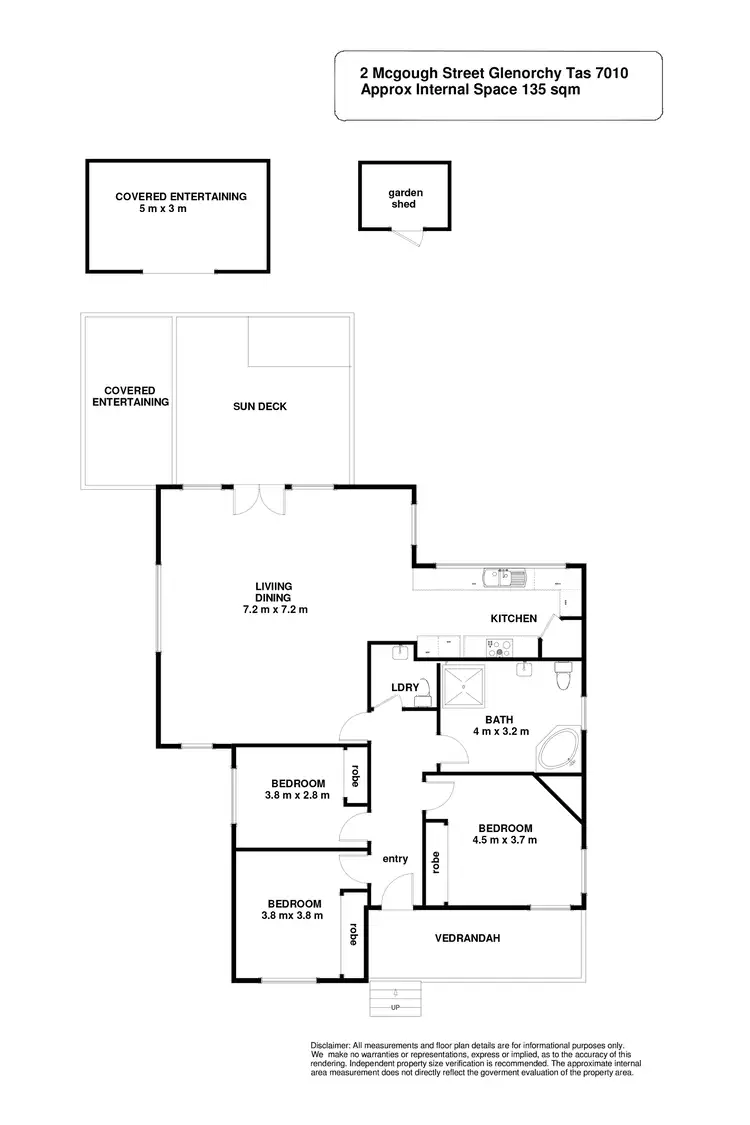 Floorplan of Homely house listing, 2 McGough Street, Glenorchy TAS 7010