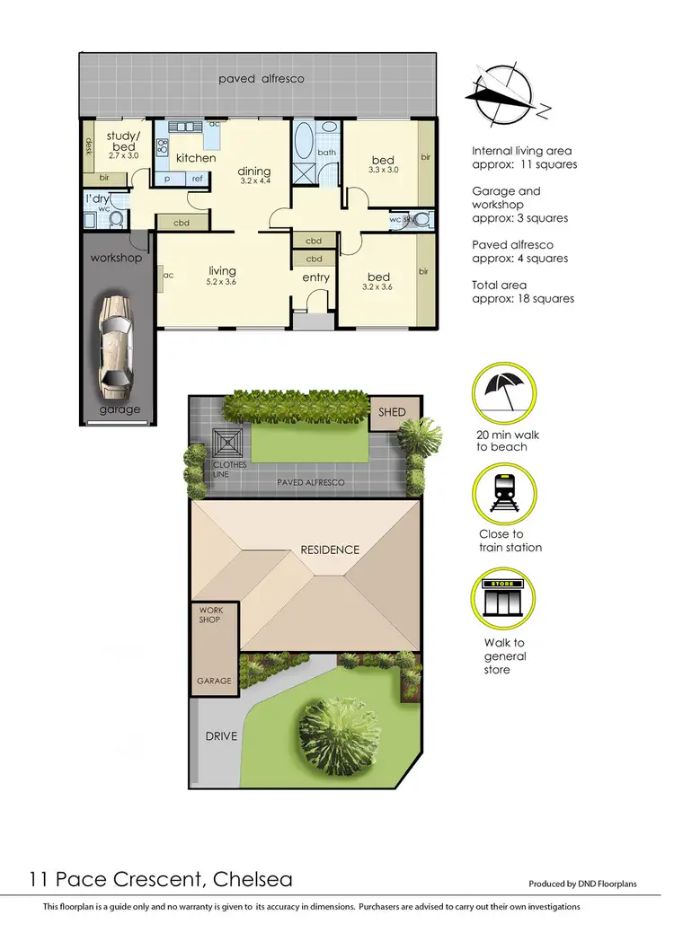 Floorplan of Homely house listing, 11 Pace Crescent, Chelsea VIC 3196