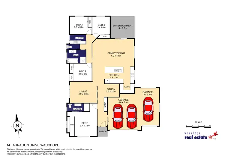 Floorplan of Homely house listing, 14 Tarragon Drive, Wauchope NSW 2446