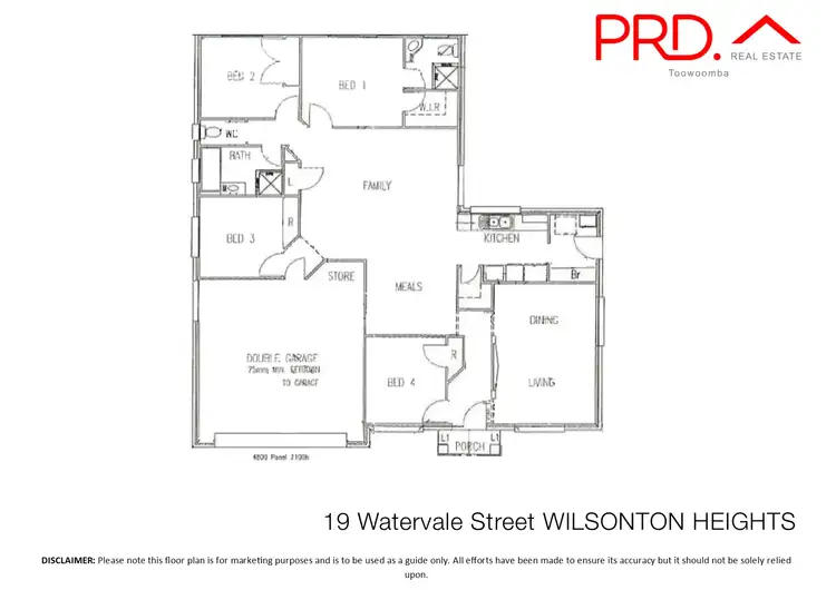 Floorplan of Homely house listing, 19 Watervale Street, Wilsonton Heights QLD 4350