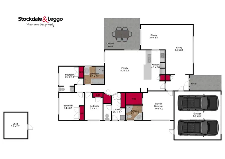 Floorplan of Homely house listing, 6 Benjamin Court, Traralgon VIC 3844