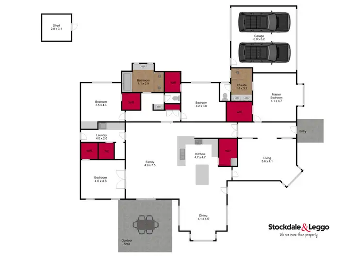 Floorplan of Homely house listing, 8 Sunhill Rise, Traralgon VIC 3844
