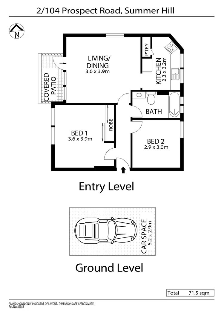 Floorplan of Homely unit listing, 2/104 Prospect Road, Summer Hill NSW 2130