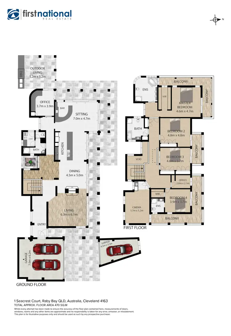 Floorplan of Homely house listing, 1 Seacrest Court, Raby Bay QLD 4163