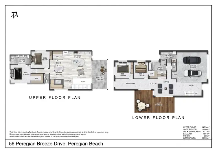 Floorplan of Homely house listing, 56 Peregian Breeze Drive, Peregian Beach QLD 4573