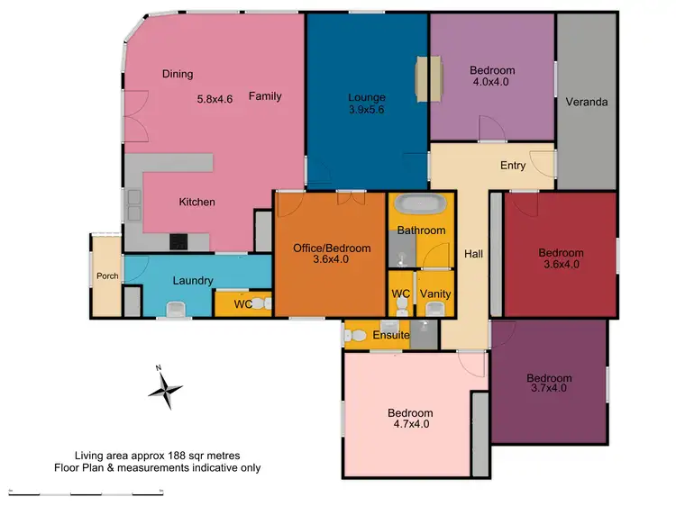 Floorplan of Homely house listing, 307 Anson Street, Orange NSW 2800