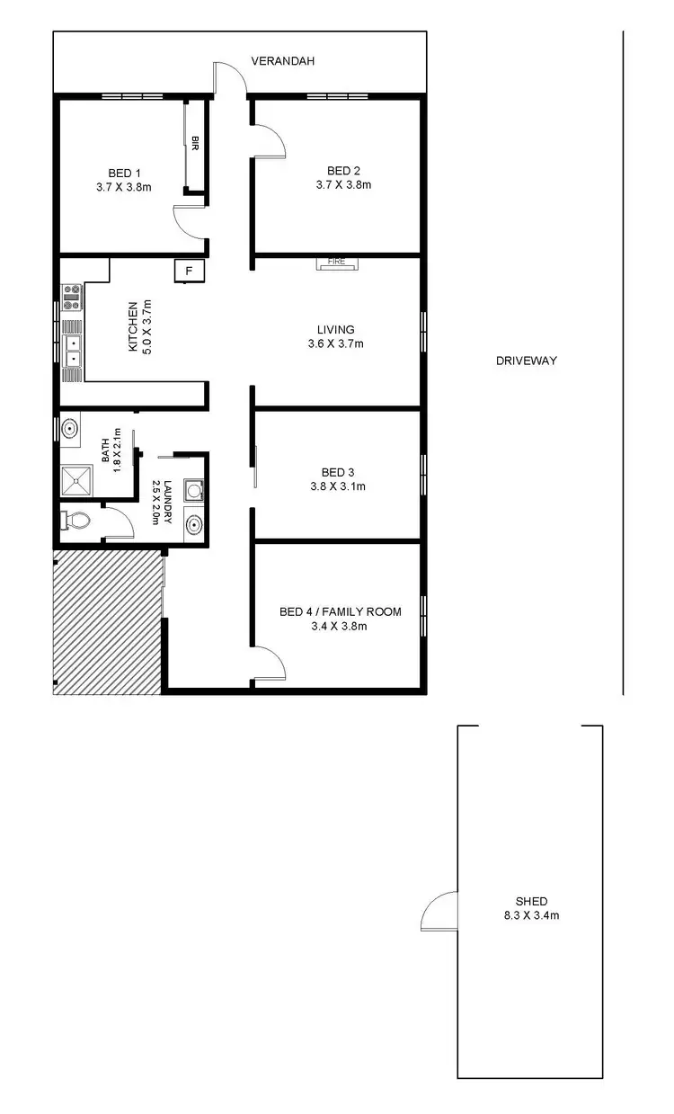 Floorplan of Homely house listing, 9 Somerset Avenue, Hilton SA 5033