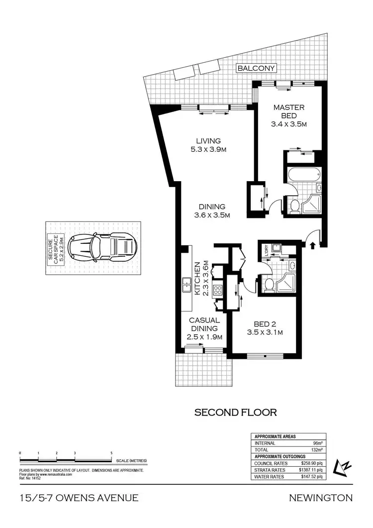 Floorplan of Homely apartment listing, 15/5-7 Owens Avenue, Newington NSW 2127