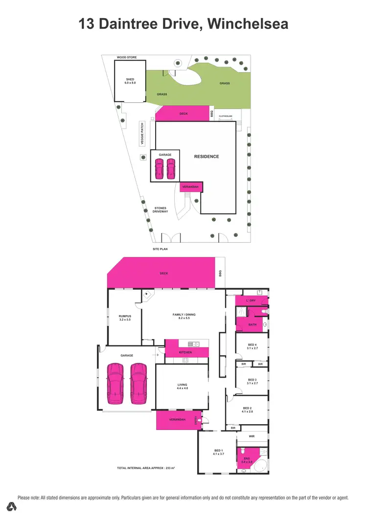 Floorplan of Homely house listing, 13 Daintree Drive, Winchelsea VIC 3241