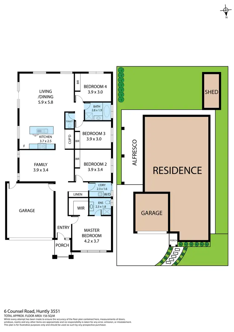 Floorplan of Homely house listing, 6 Counsel Road, Huntly VIC 3551