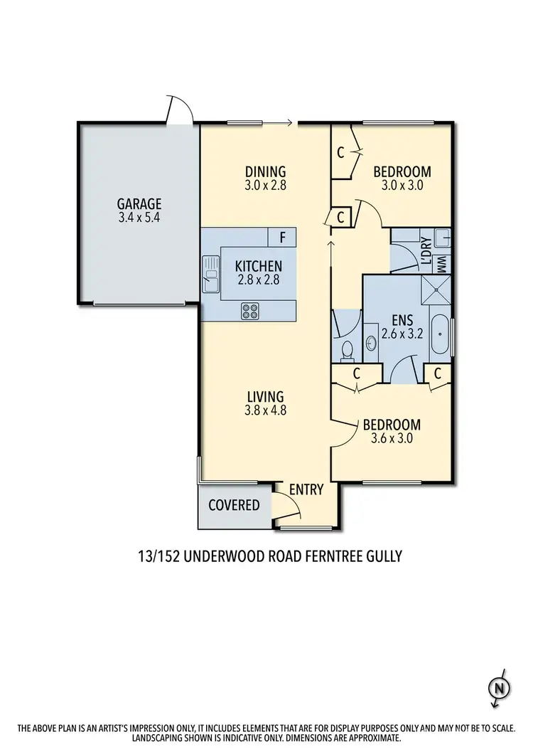Floorplan of Homely unit listing, 13/152 Underwood Road, Ferntree Gully VIC 3156